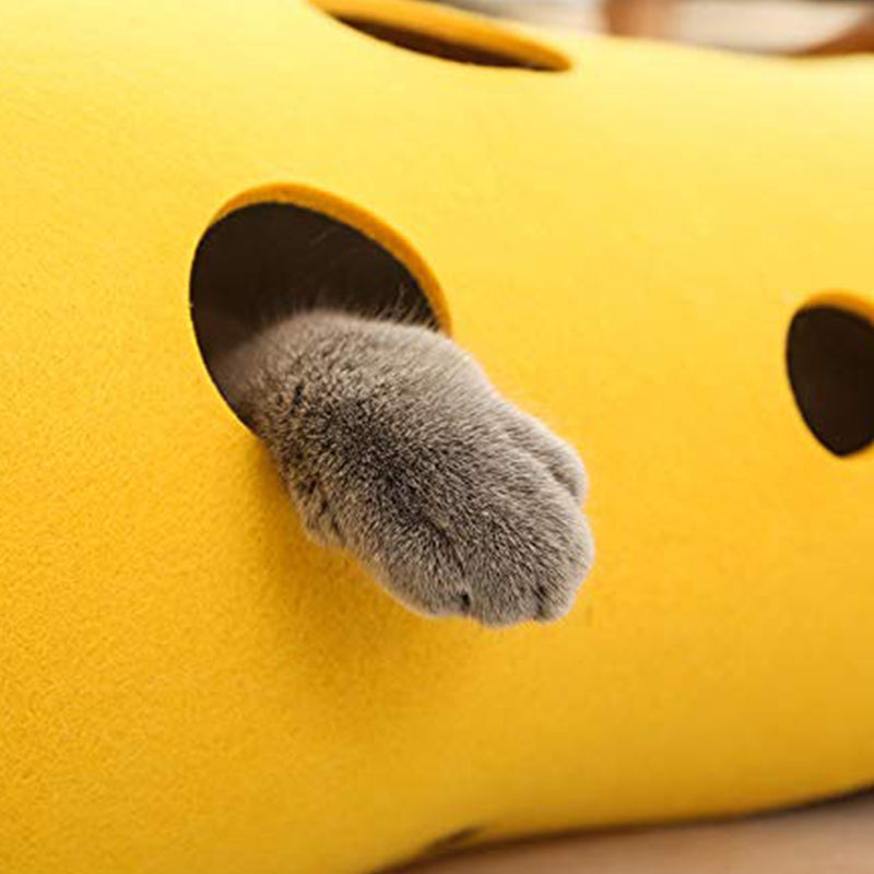 Fun Felt Collapsible Cat Tunnel