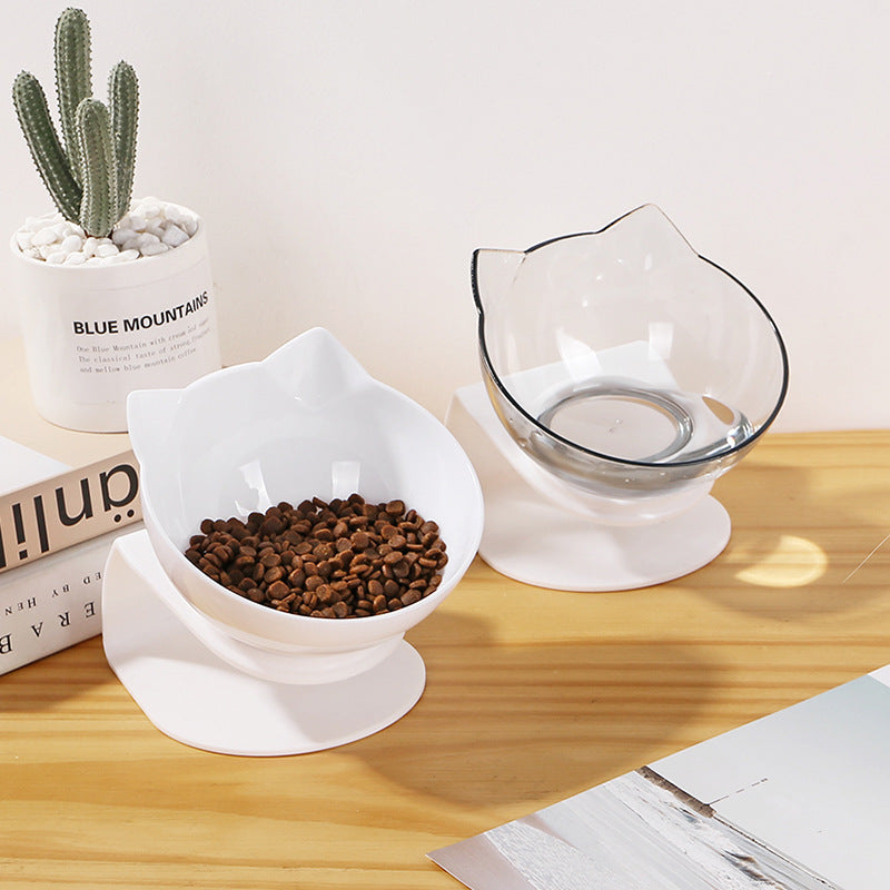 Chic Inclined Cat Ear Food Bowls