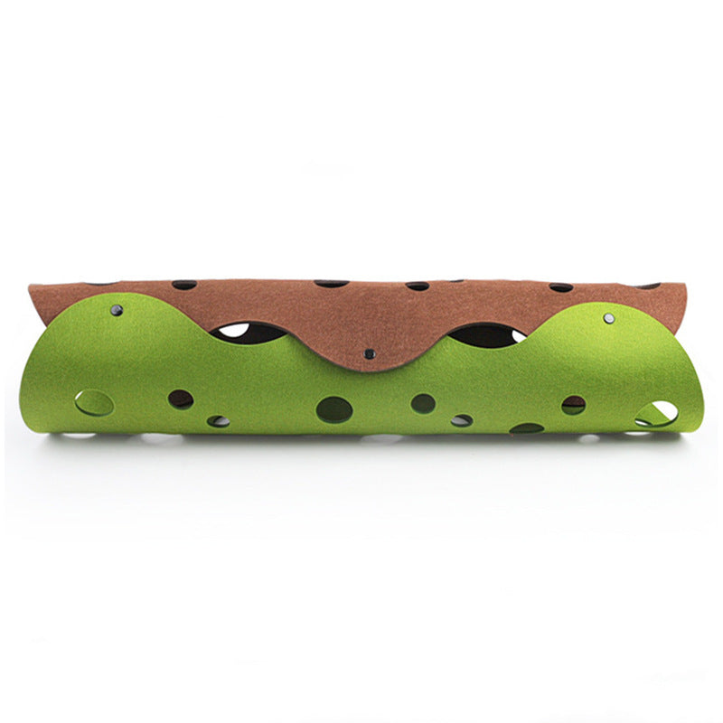Fun Felt Collapsible Cat Tunnel