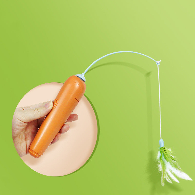 Fun Feather Turntable Cat Toy